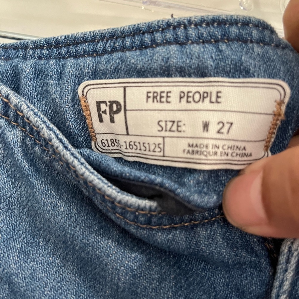 Free People Blue Flare & Wide Leg Jeans - Picture 3 of 10